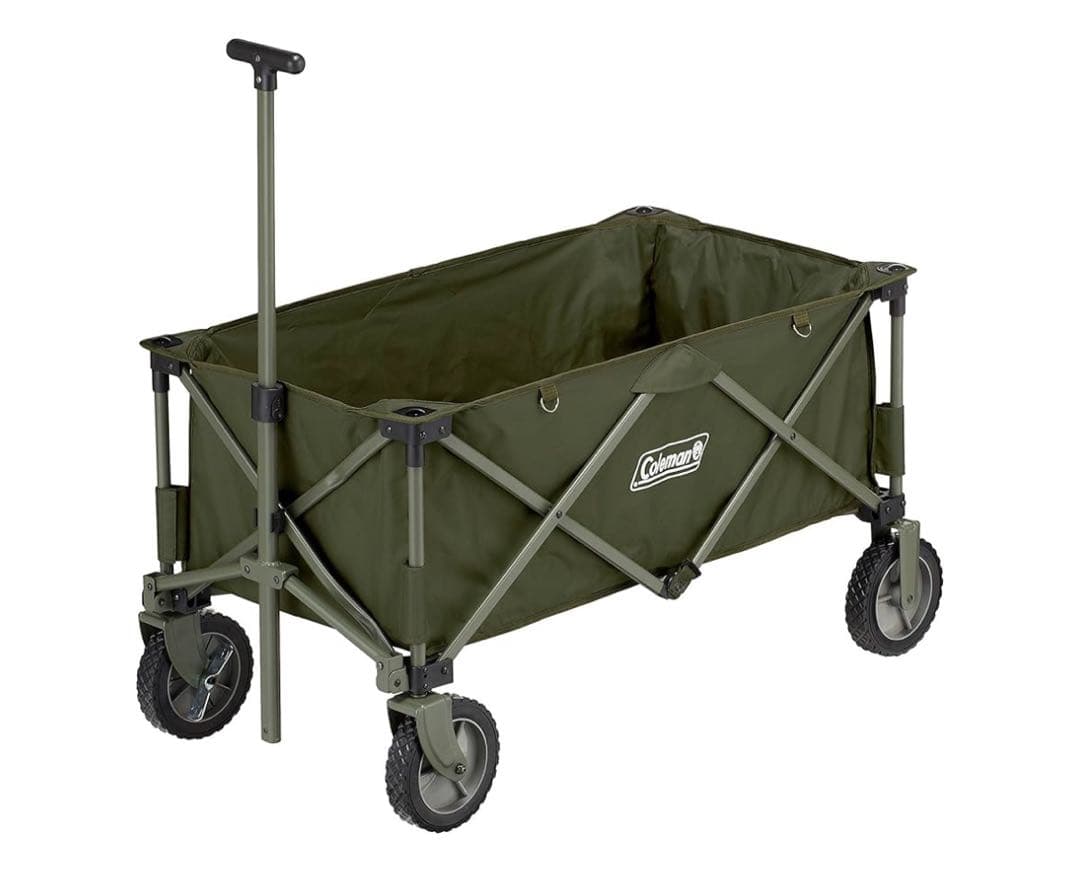 Coleman 折りたたみキャリーカート Amazon限定オリーブグリーン色