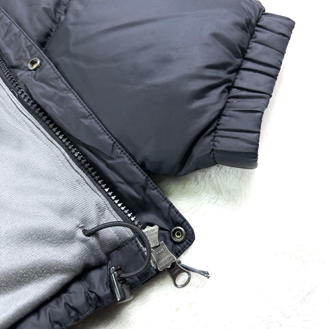 【美品】モンベル ベーシックダウンジャケット ブラック 黒 M ドローコード有