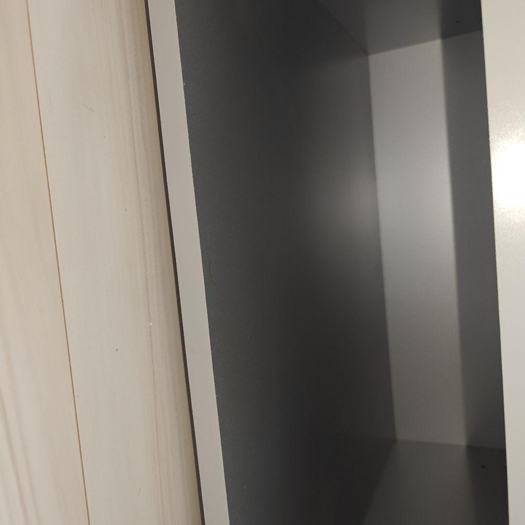 ディノス 冷蔵庫上置き キッチンストッカー 収納 シルバー光沢仕上げ