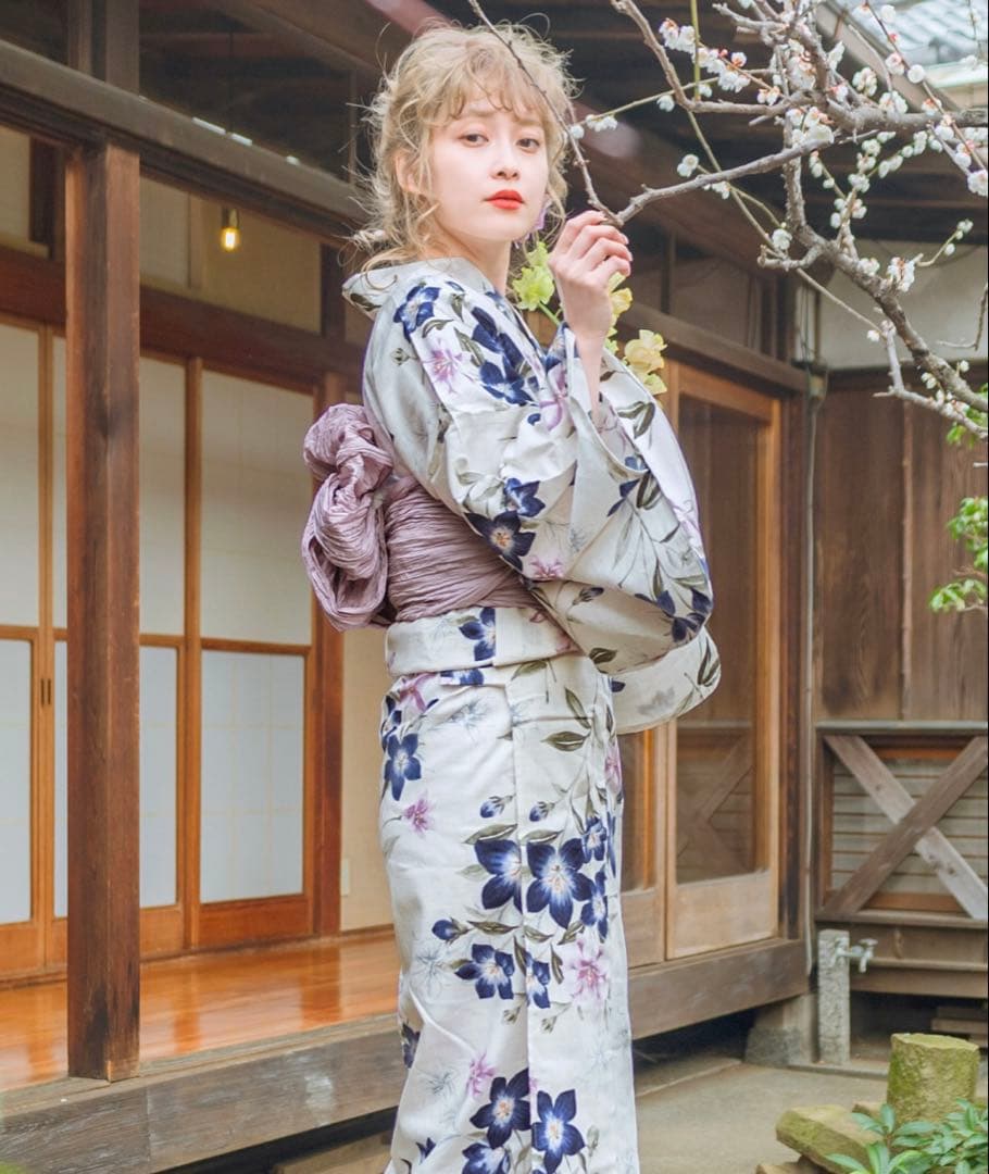 utatane 和歌山染工日本染め　京藤色の桔梗しらべ