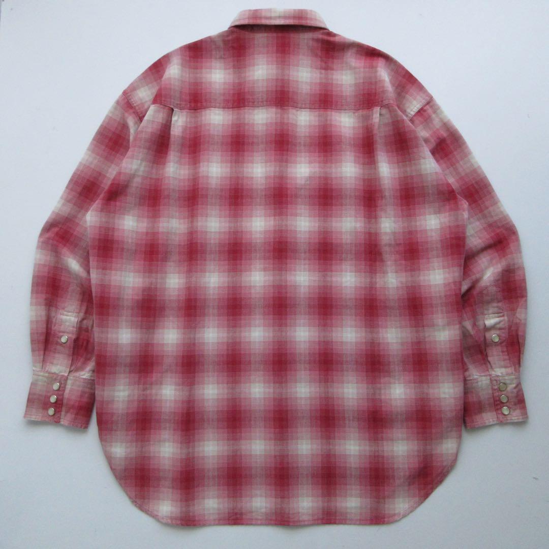 ひげさま専用80s ラルフローレン オンブレ シャドーチェック ウエスタンシャツ