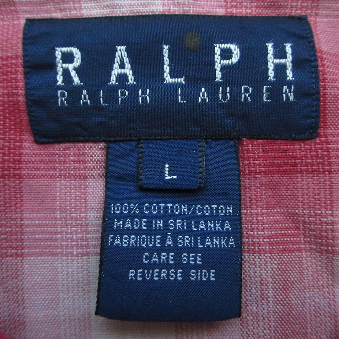 ひげさま専用80s ラルフローレン オンブレ シャドーチェック ウエスタンシャツ