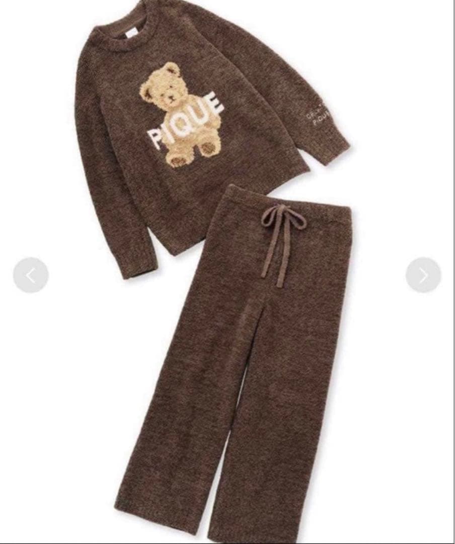 【美品】gelato pique ルームウェア パウダーメランジベア