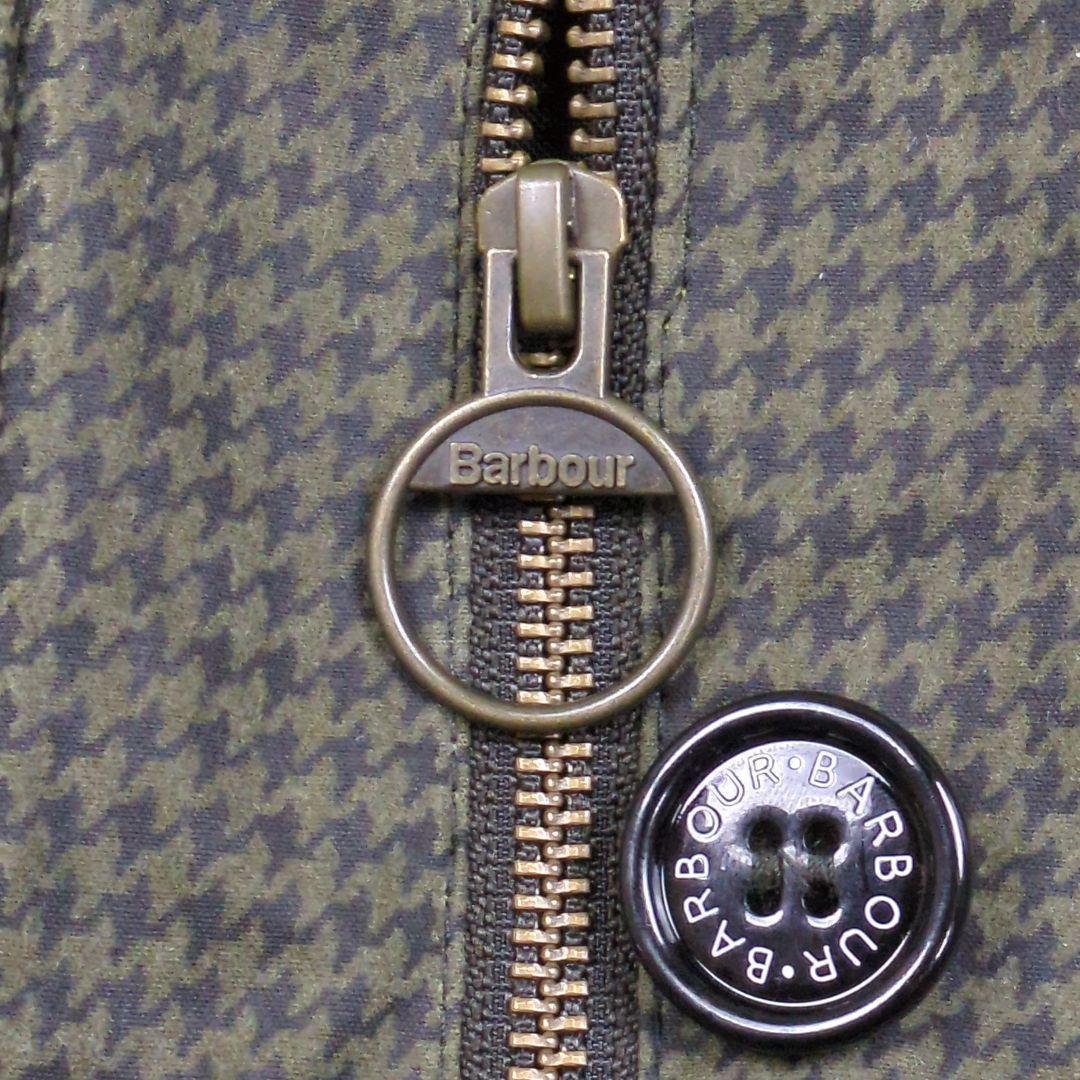 未使用 Barbour オイルド コート BURWICK WAX 千鳥柄