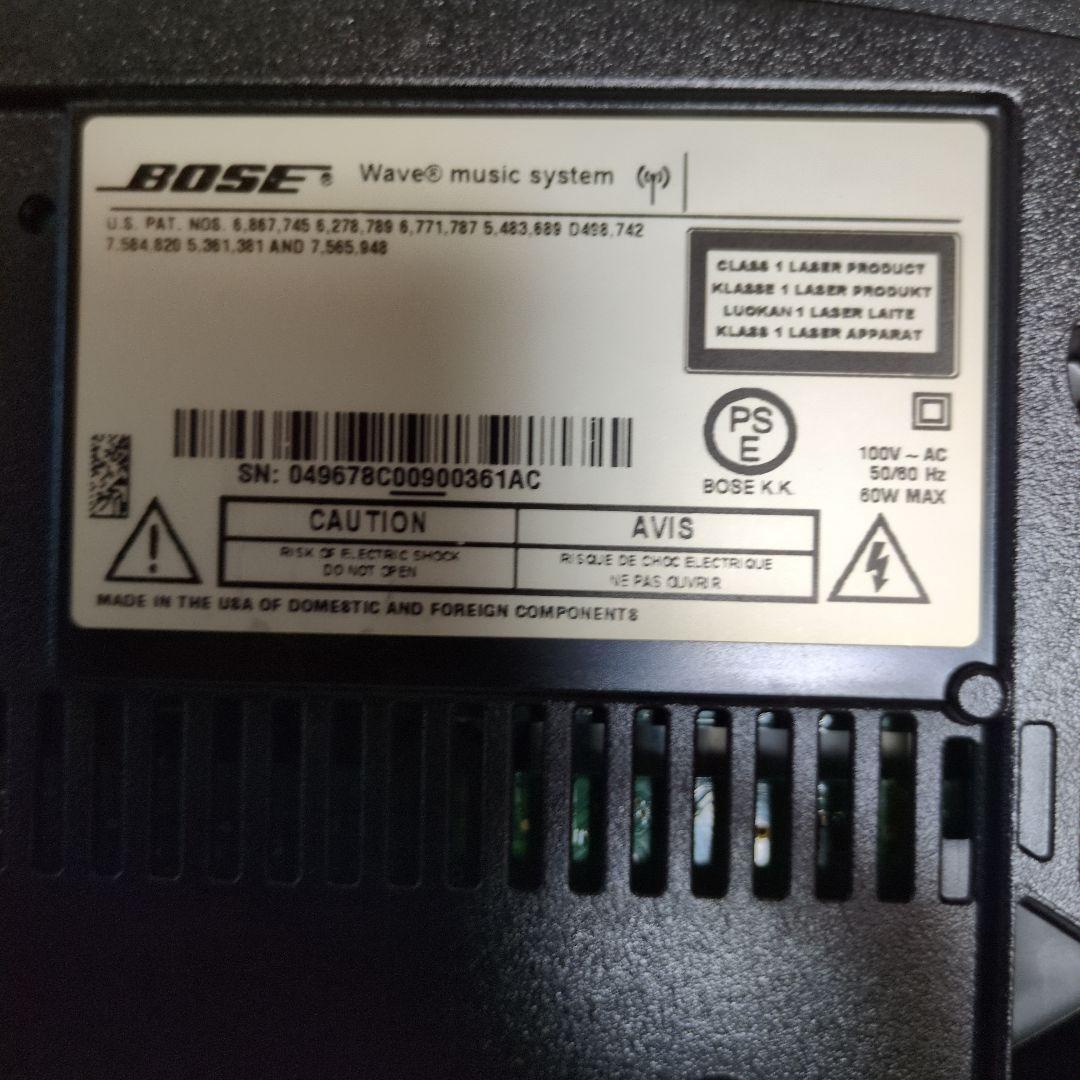 Bose ウェーブミュージックシステム完動品　純正リモコン・電源コード・取説