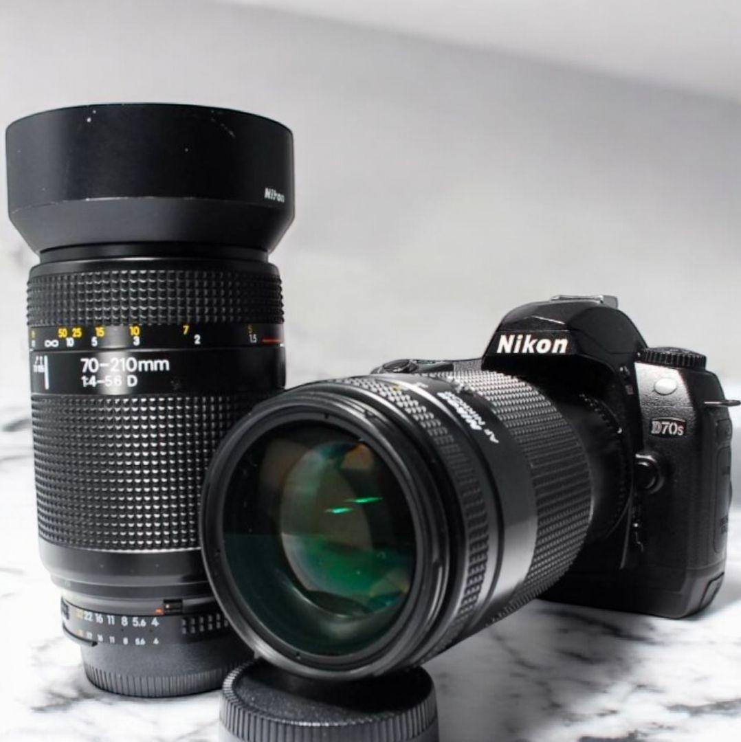 ♥標準&望遠セット♥Nikon D70s♥初心者安心 簡単操作 Wレンズ