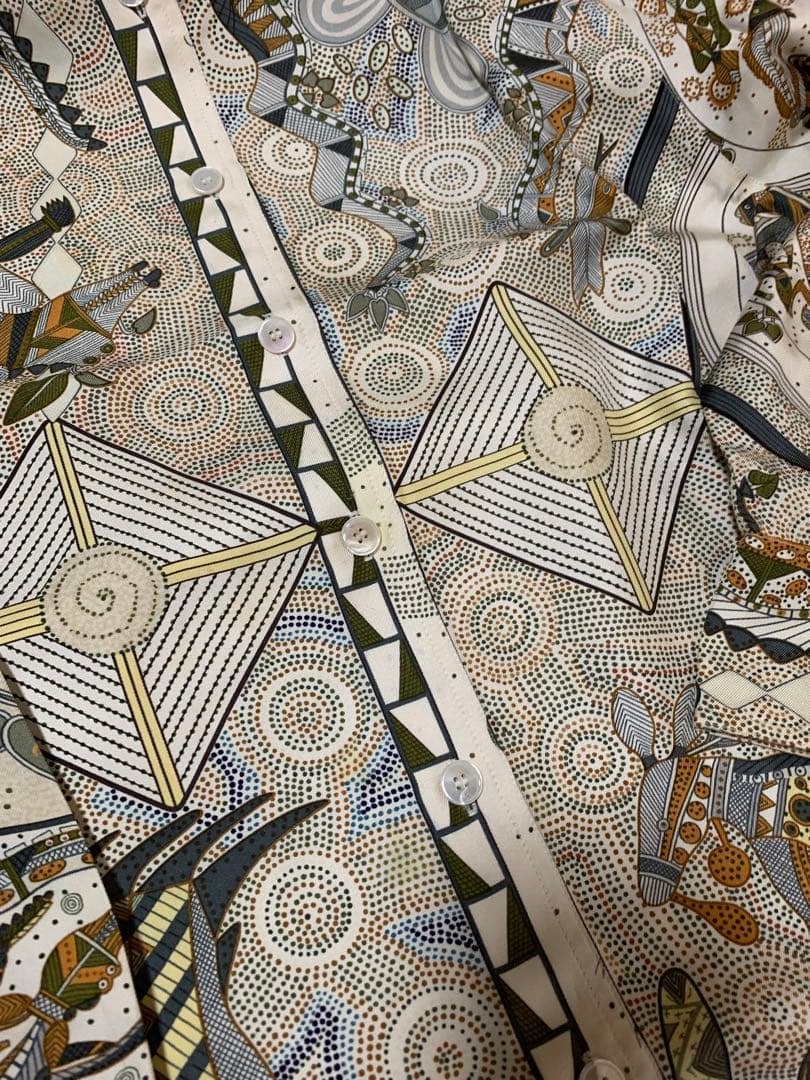 HERMES シルク 長袖シャツ