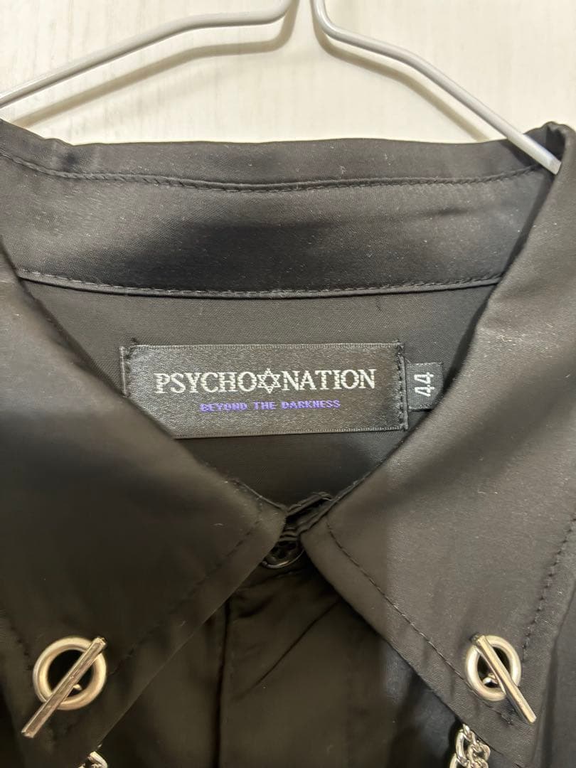 PSYCHO NATION サイコネーション 振袖チェーンシャツ 紫 着物袖
