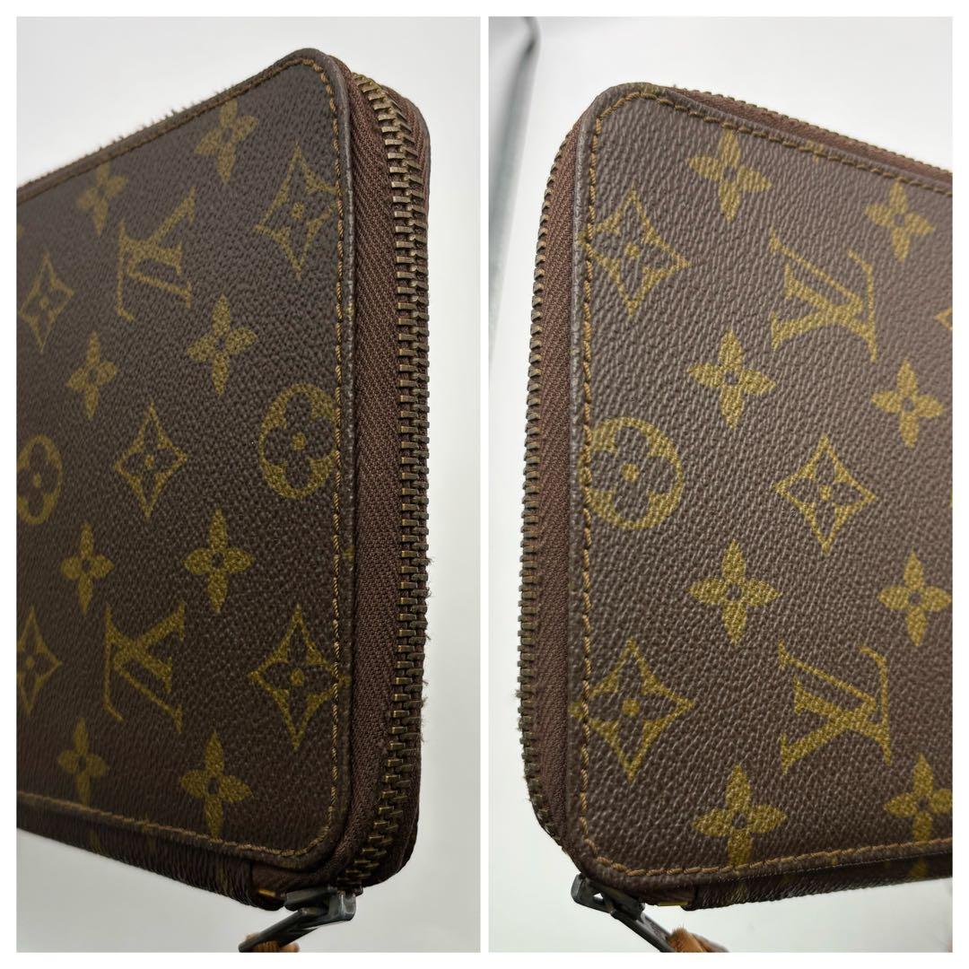 LV ルイヴィトン モノグラム パスポートケース ラウンドジッピー