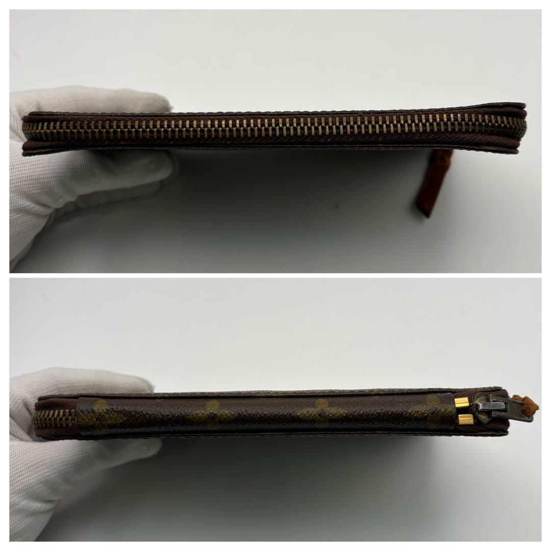 LV ルイヴィトン モノグラム パスポートケース ラウンドジッピー