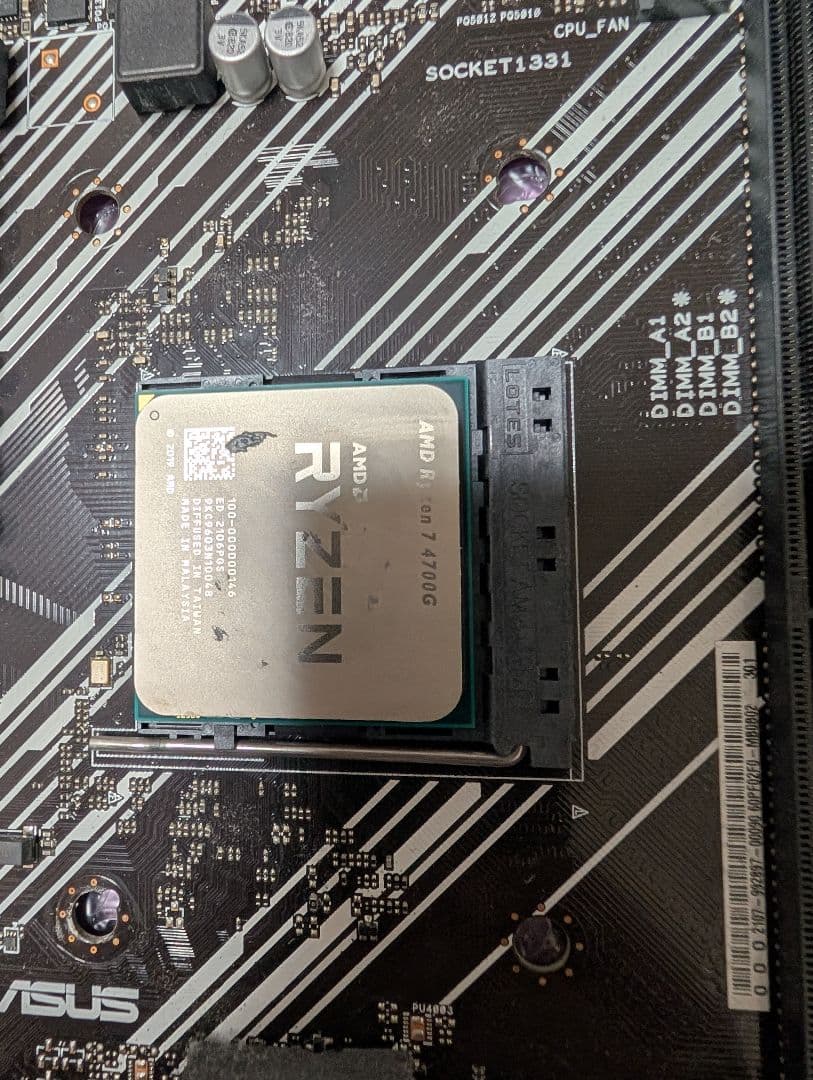 RYZEN7 4700G マザーボードセット 動作確認済み