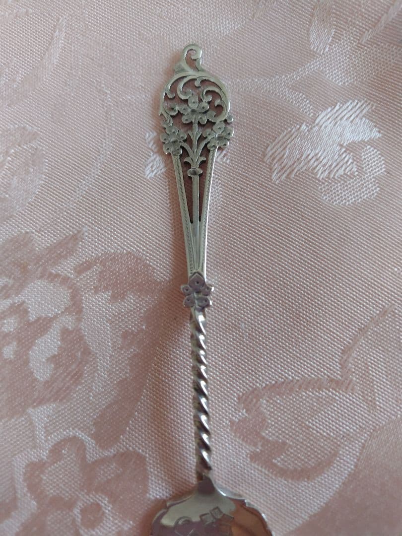 『2/15まで』英国　純銀　アンティーク　ジャムスプーン