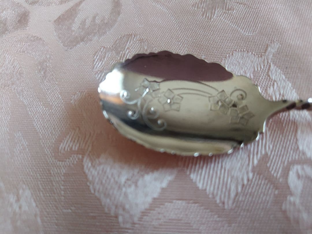 『2/15まで』英国　純銀　アンティーク　ジャムスプーン