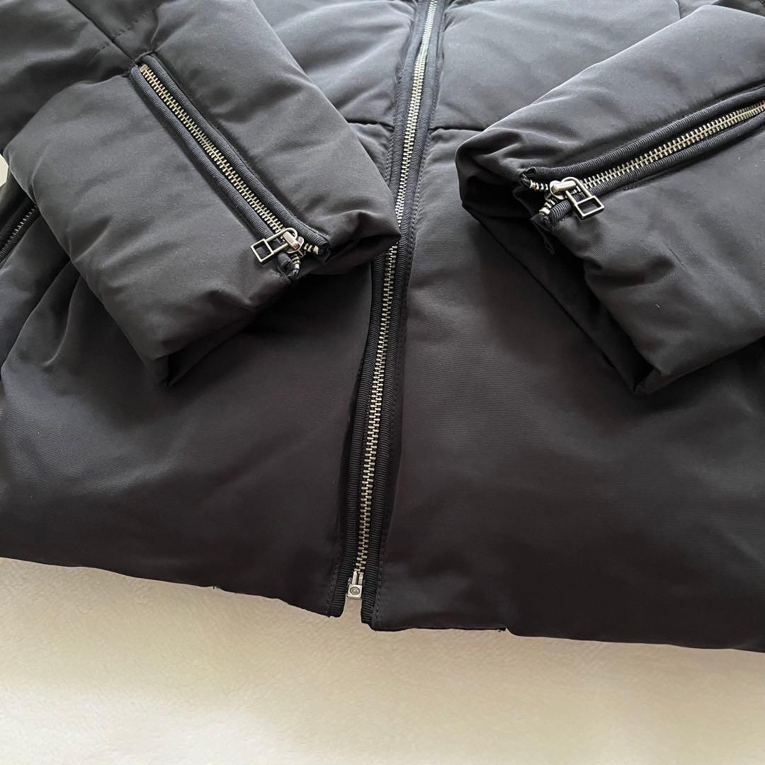 ランバンオンブルー リボン付 ダウン　サイズ38 レディース　コート　ジャケット