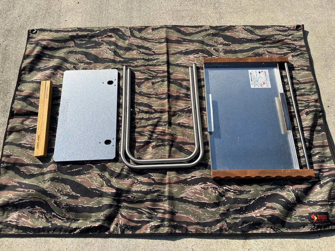 ユニフレーム　焚き火テーブル　カスタム済み&レッグラック付き