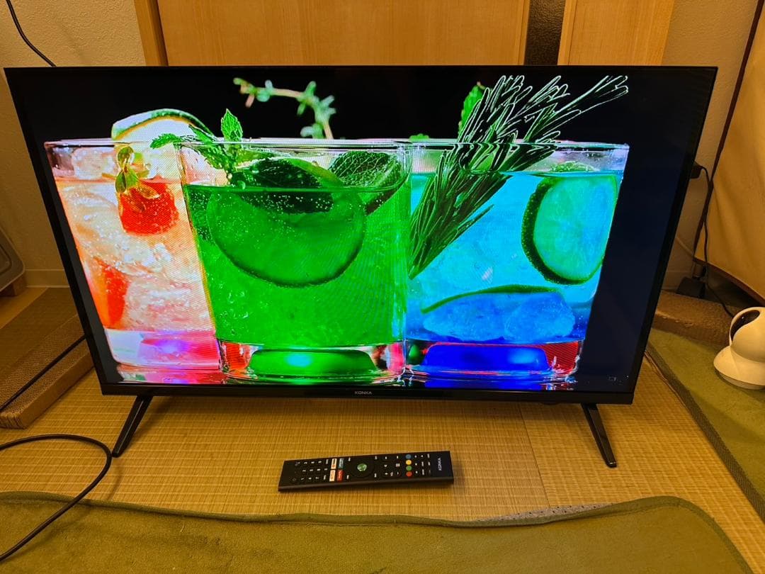 KONKA チューナーレステレビ 32型 2022年製　映り綺麗　超極美品！