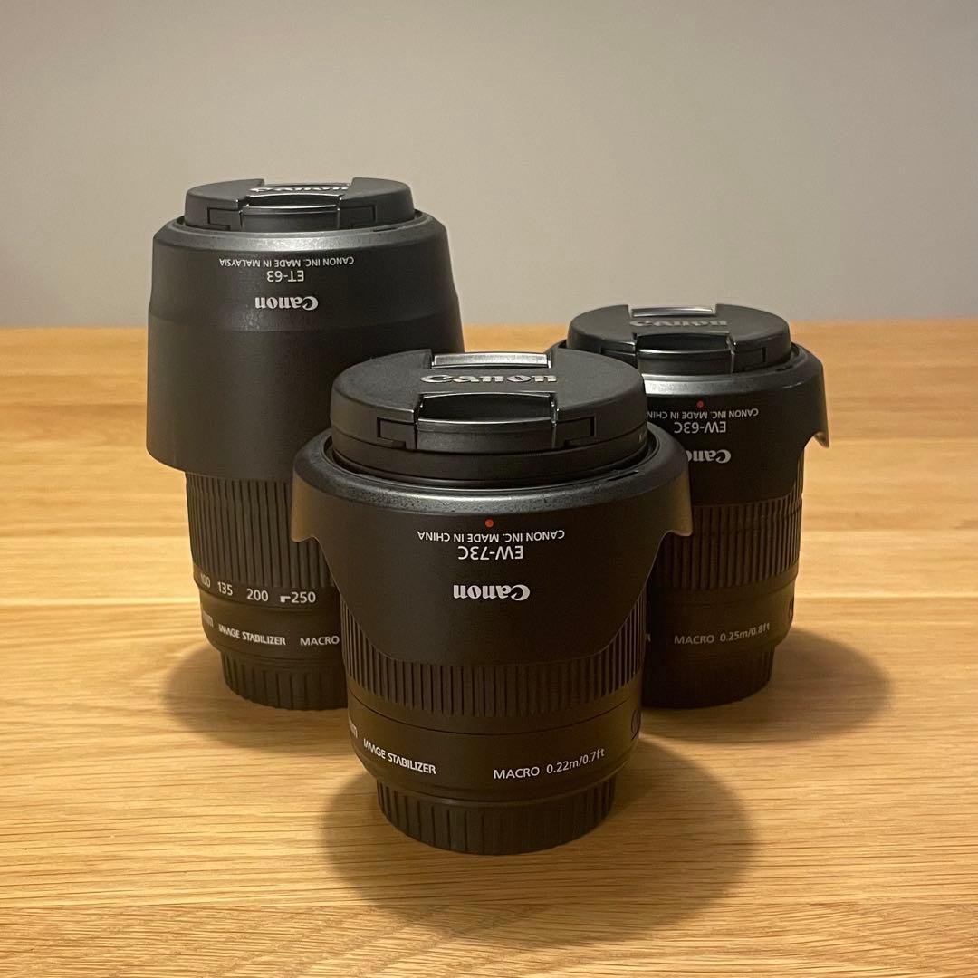 Canon EF-S レンズ3本セット 10-18, 18-55, 55-250