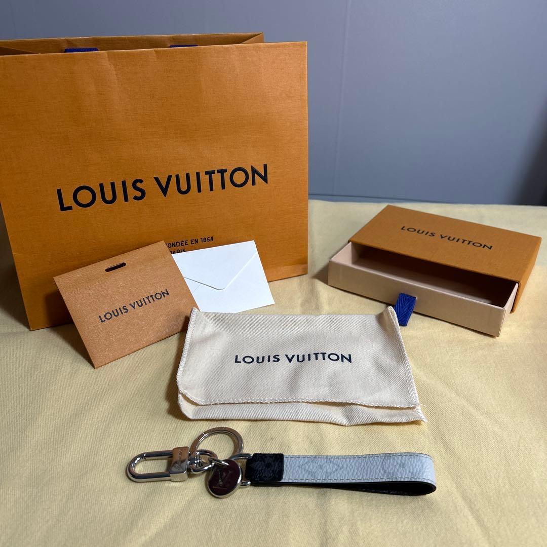 ruiLOUIS VUITTON レザーキーリング ホワイト
