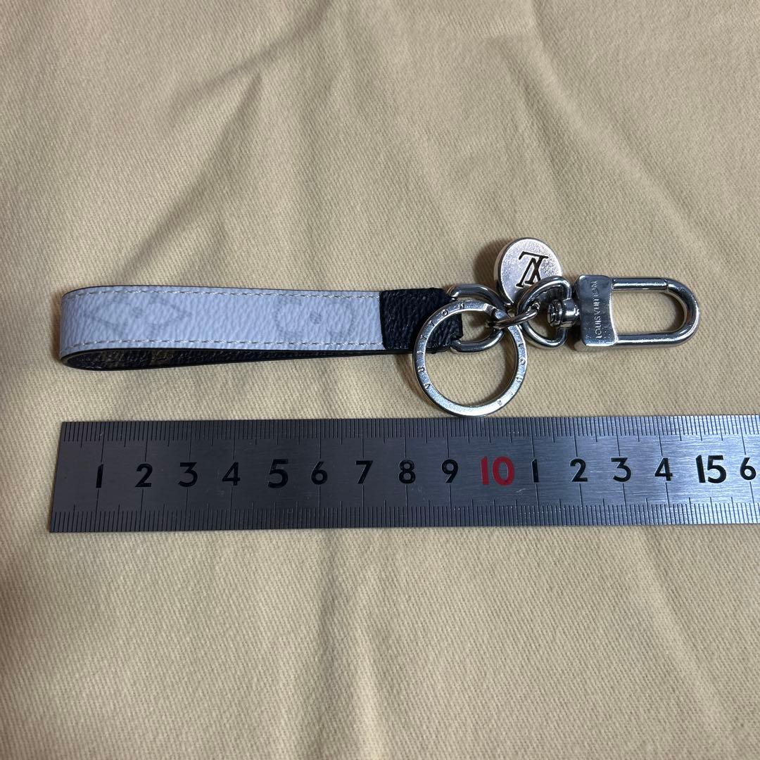 ruiLOUIS VUITTON レザーキーリング ホワイト