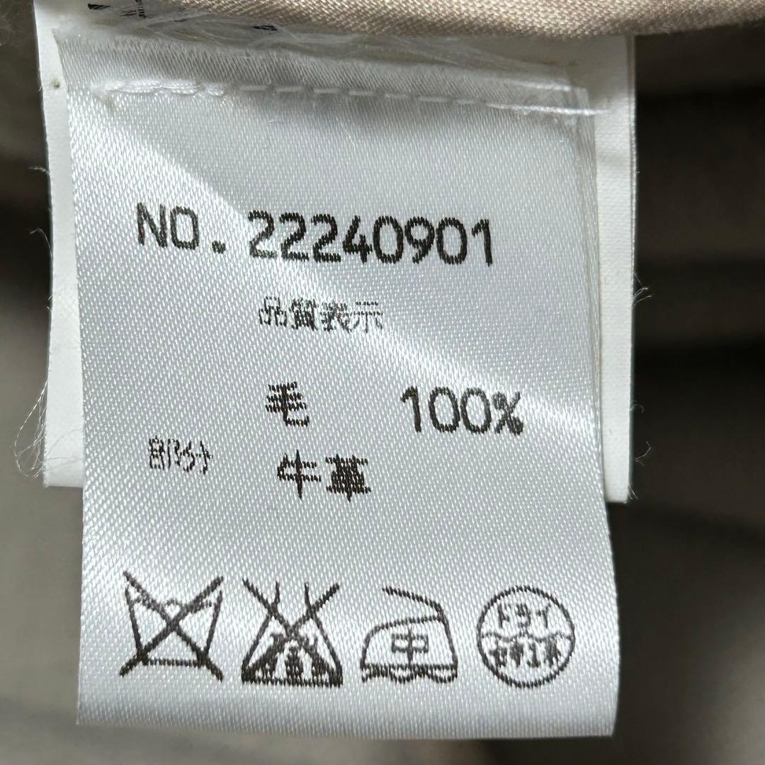 オールドイングランド　ヘリンボーンダッフルコート　くすみグリーン　レディース