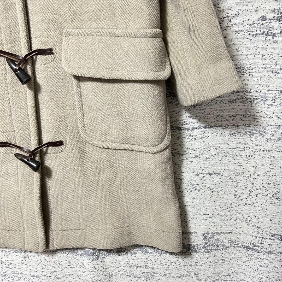 オールドイングランド　ヘリンボーンダッフルコート　くすみグリーン　レディース