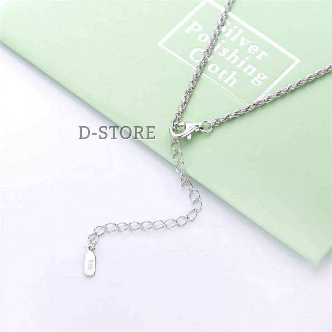 D-STORE ホースシューネックレス シルバー925 CZダイヤモンド 馬蹄型