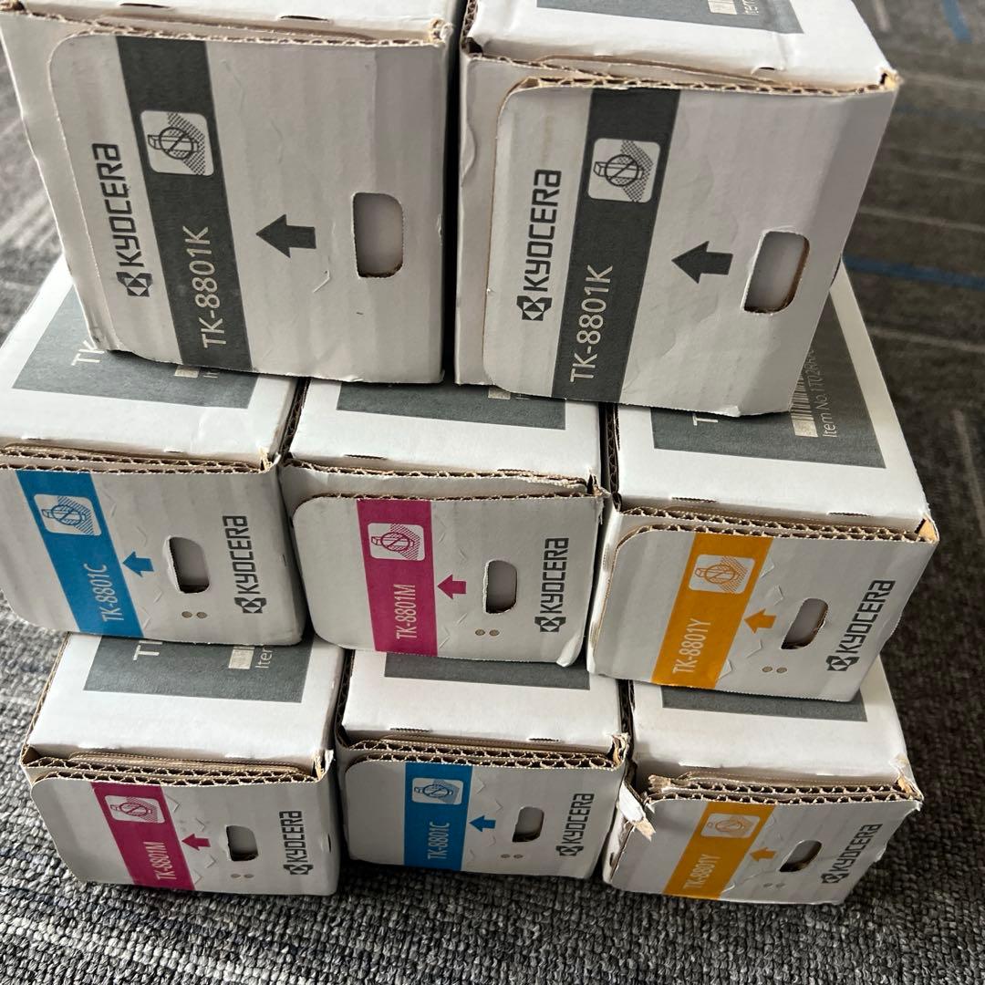 書き込み有り★KYOCERA 8点トナーカートリッジセット TK-8801
