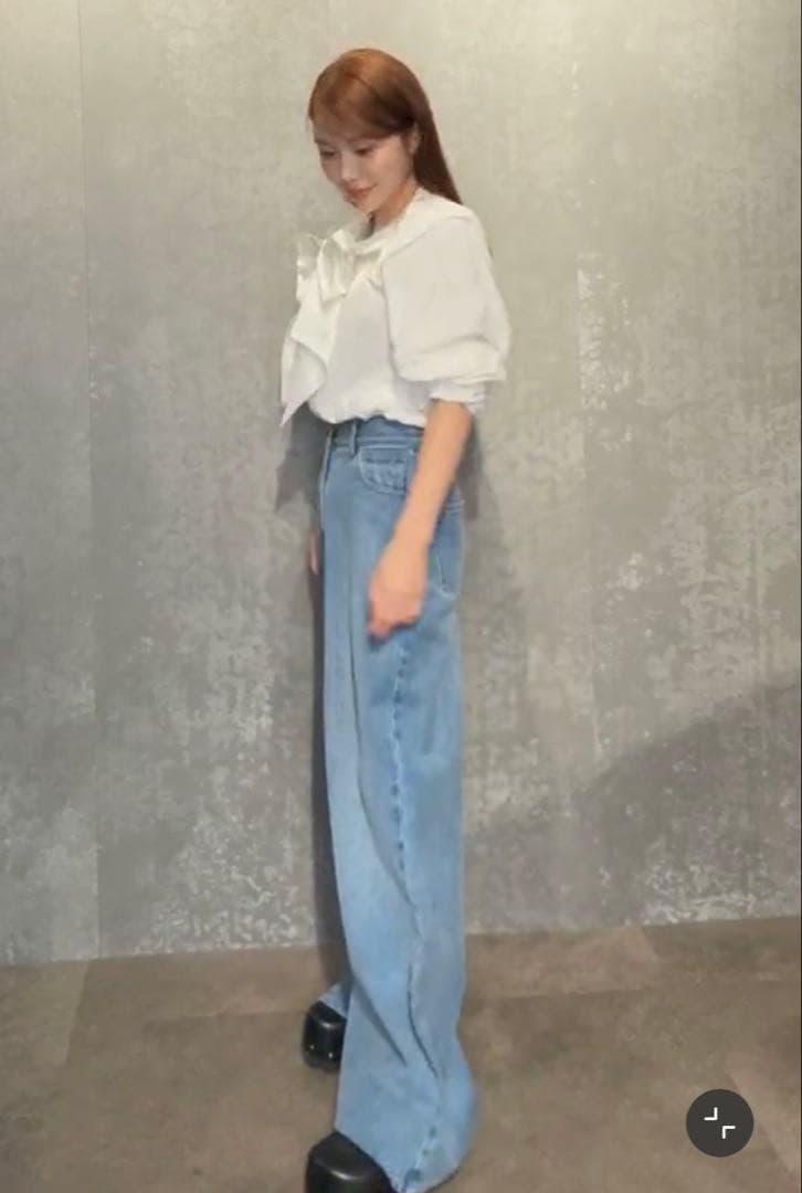 パンツ JOSE MOON/ LOOSE FIT WIDEDENIM blue 34