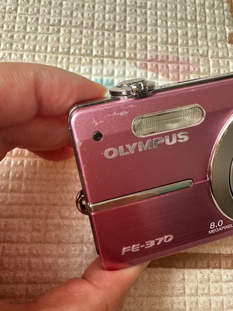 オリンパス　コンパクトデジタルカメラ　FE-370 ピンク