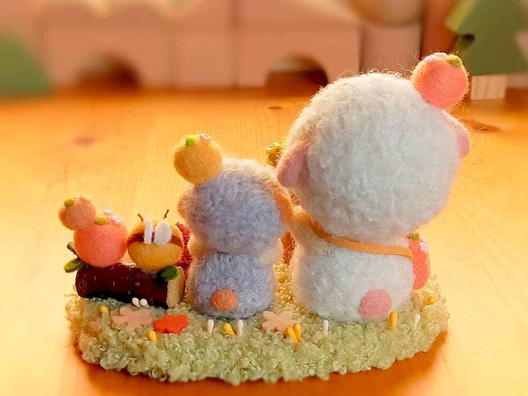 ✿羊毛フェルト✿ひつじ✿種を植えました✿