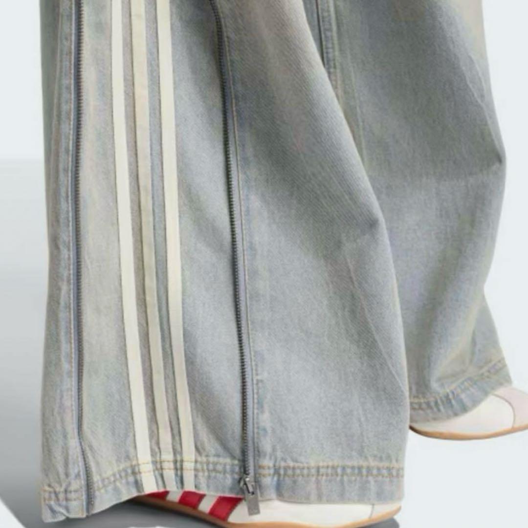 adidas ジップデニムパンツ 24 アディダス