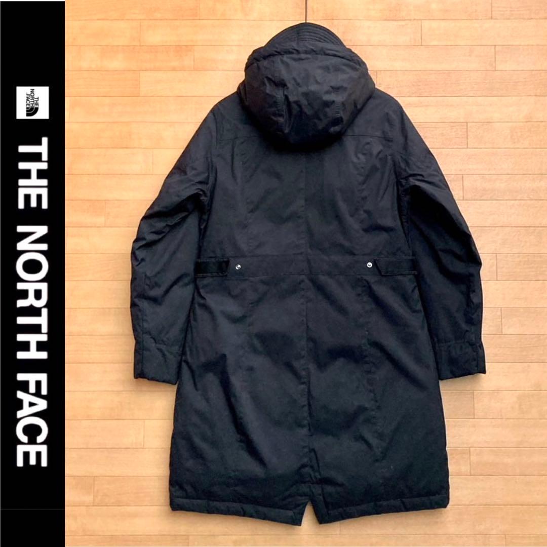美品 XL ザ ノースフェイス 黒 ダウンコート ロングダウン ダウンジャケット
