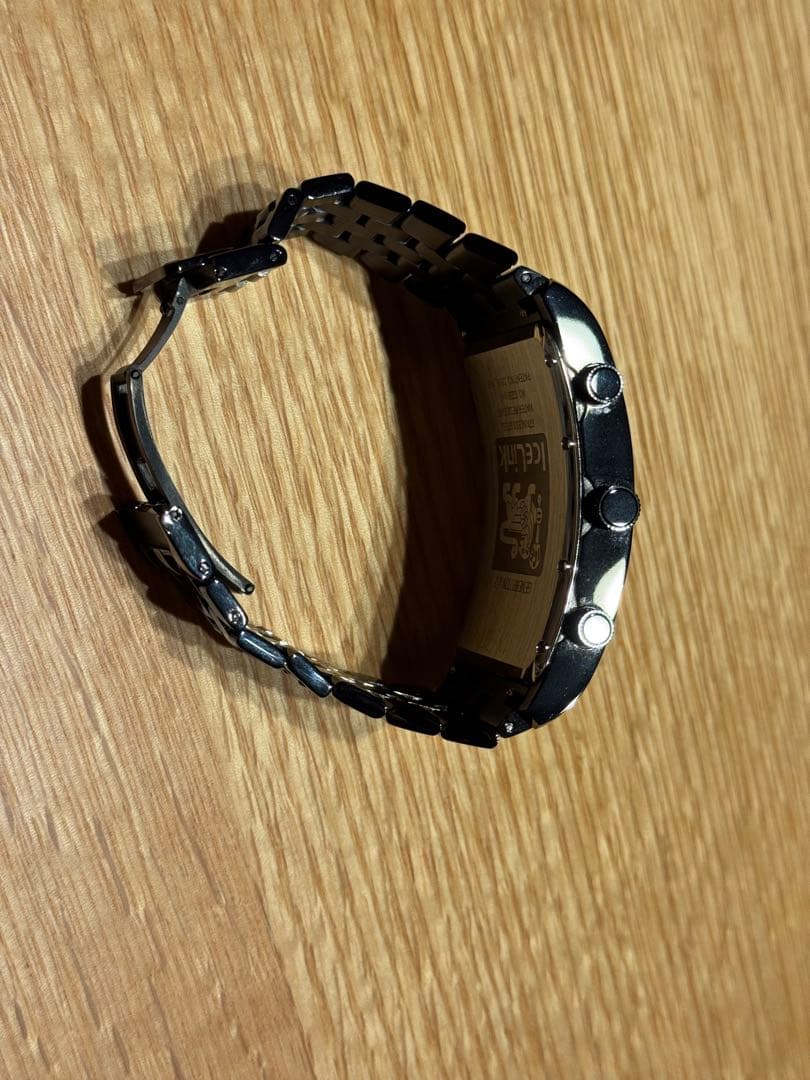 IceLink AVALANCHE腕時計 黒　4タイムゾーン　 おまけのベルト付