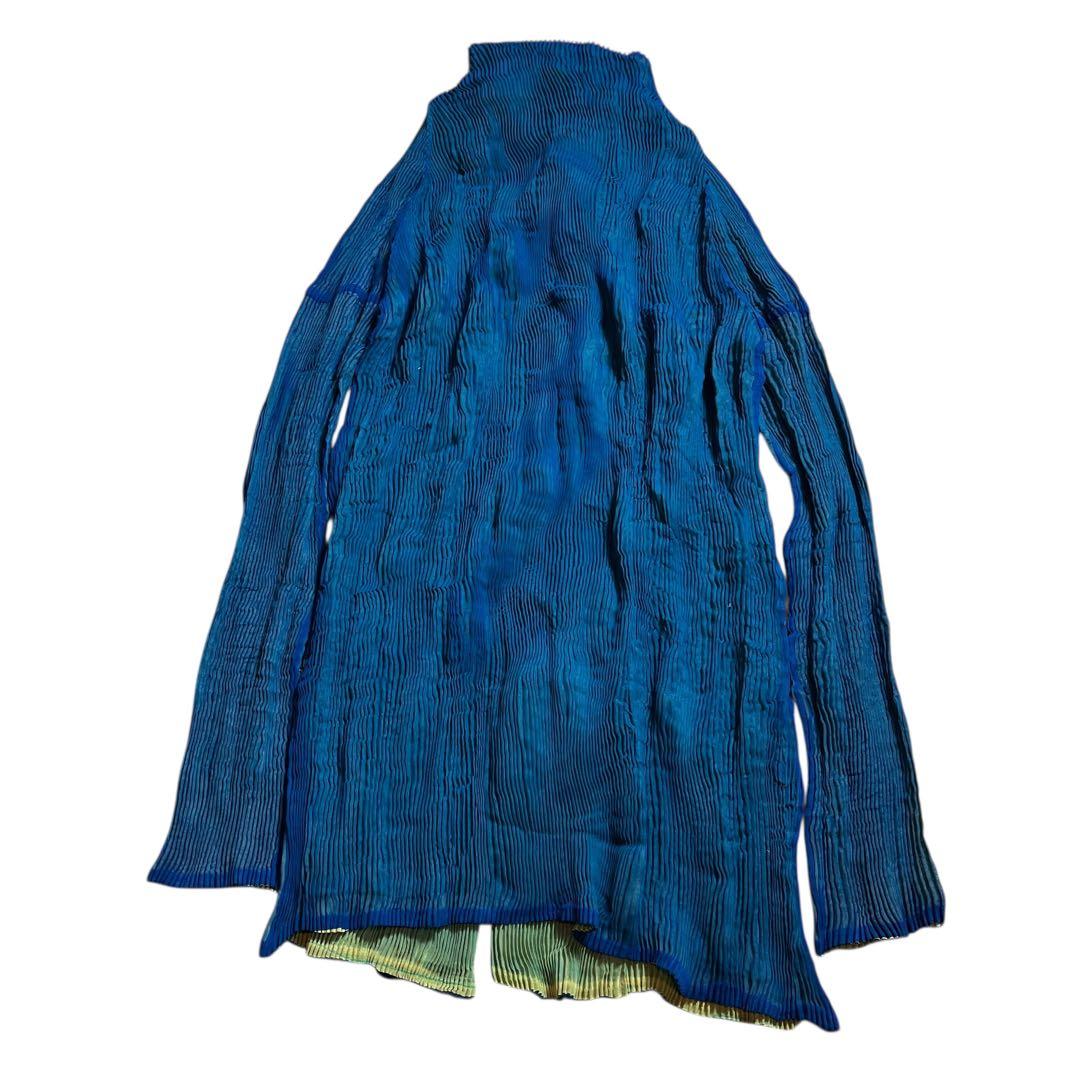 タグ取れ　issey miyake ランダムプリーツ　リバーシブル　カーディガン