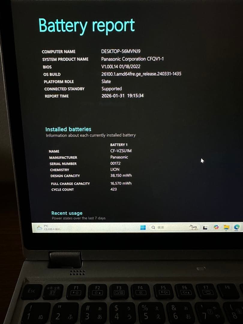 Windowsノート本体 Let's note CF-QV1 i5-1135G7 16/512