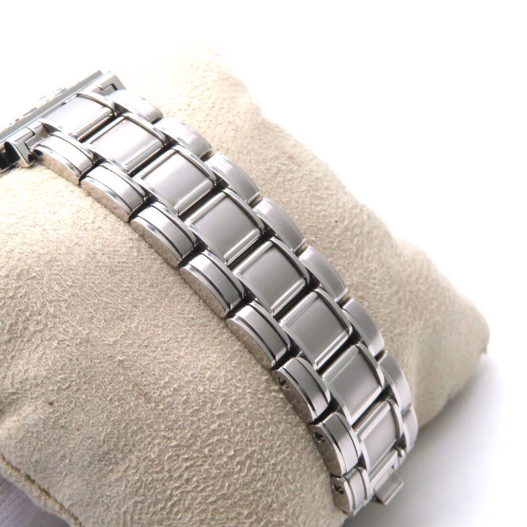 ☆極美品 \"アトラス スクエア ティファニー 時計 ガンブラック レディース