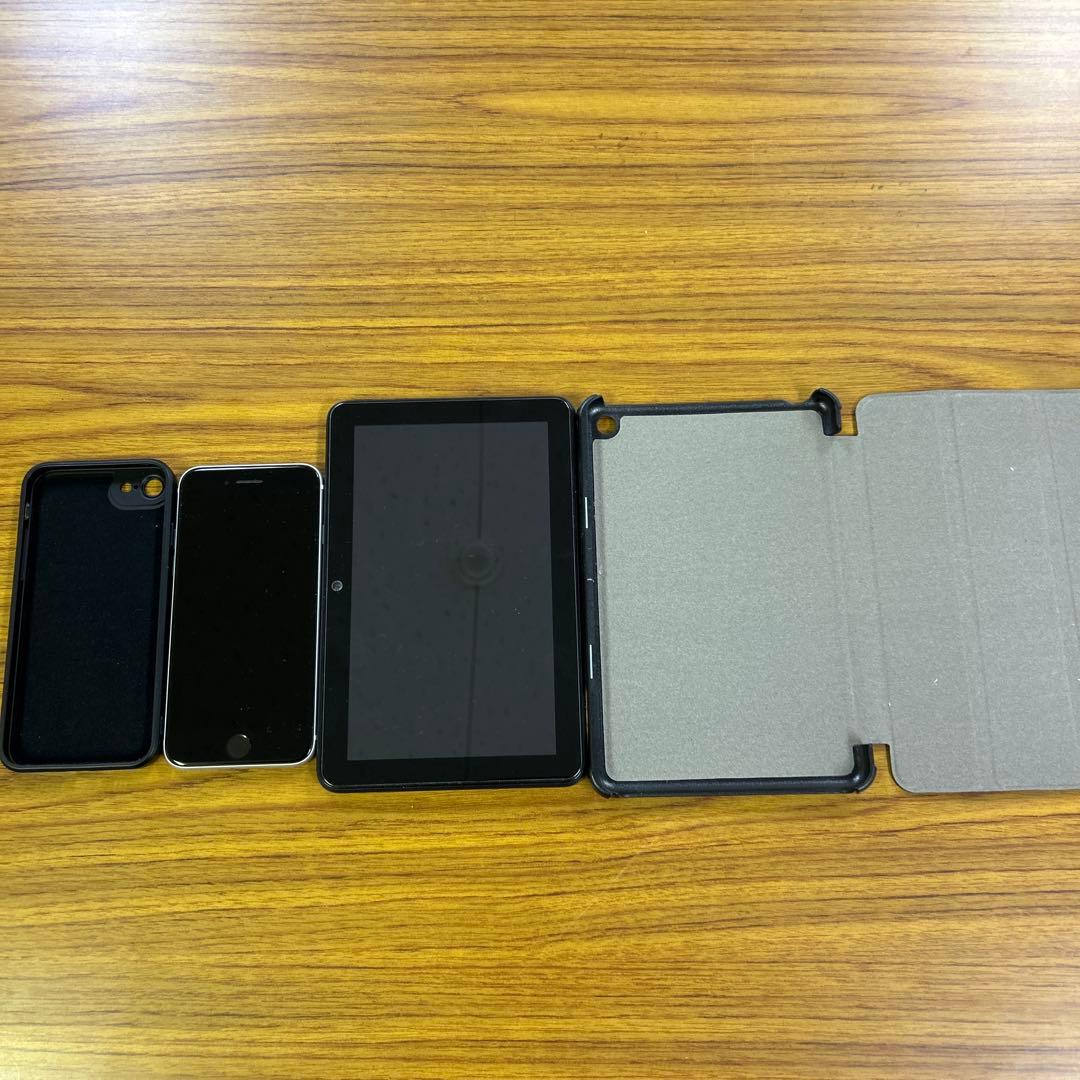 iphone se 2 とAmazon Fire 7インチ カバー付きセット