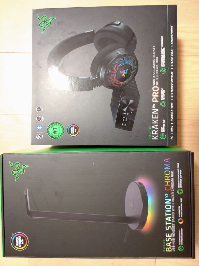 Razer Kraken V4 Pro／Base Station Chroma