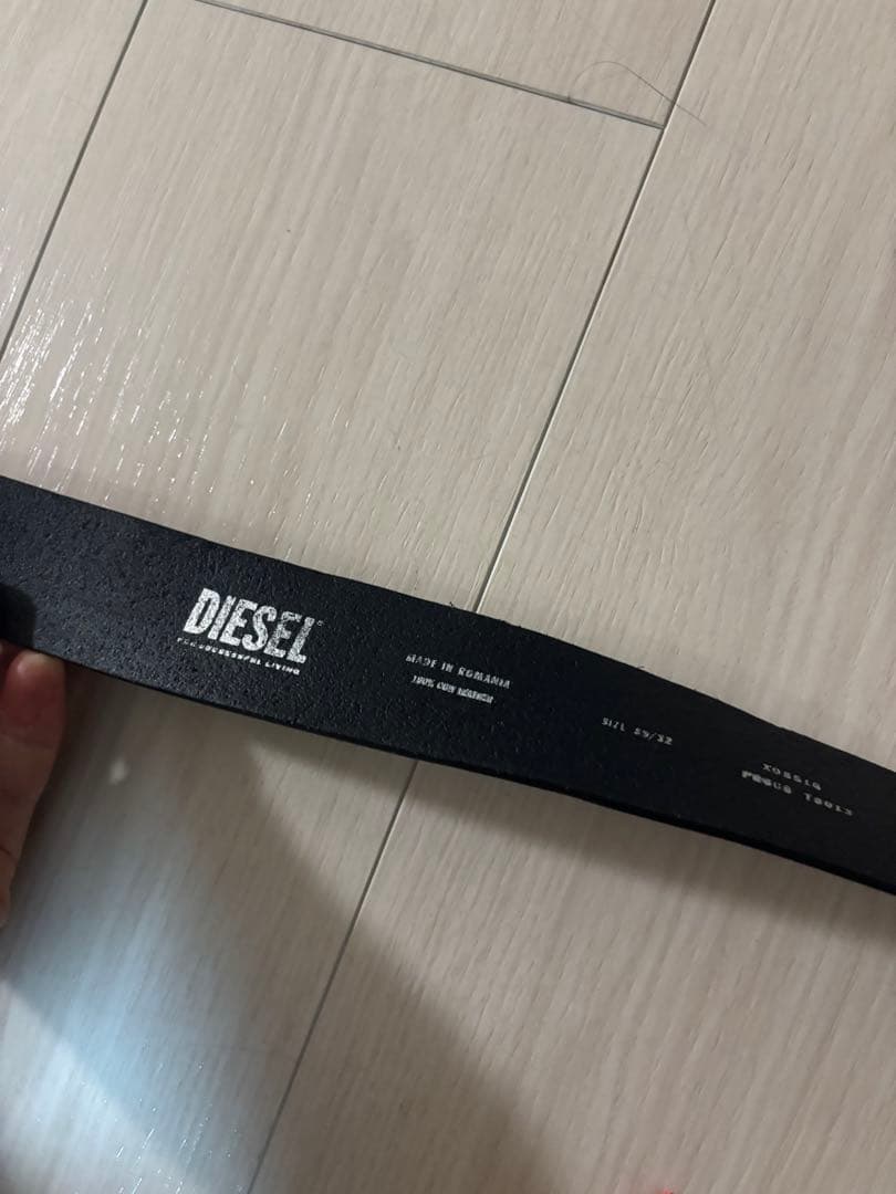 DIESEL ブラックベルト X08416