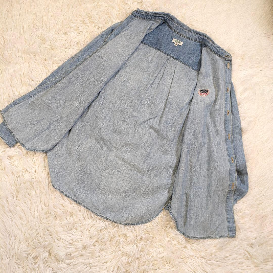【美品】KENZO 激レア　デニムシャツ サイズ34　虎