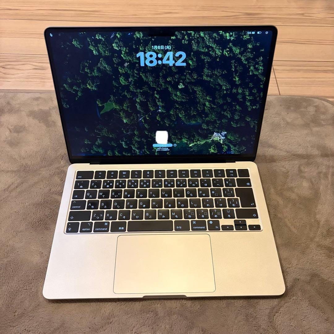 り*う様 MacBook Air M2 13.6 インチ スターライト JIS配