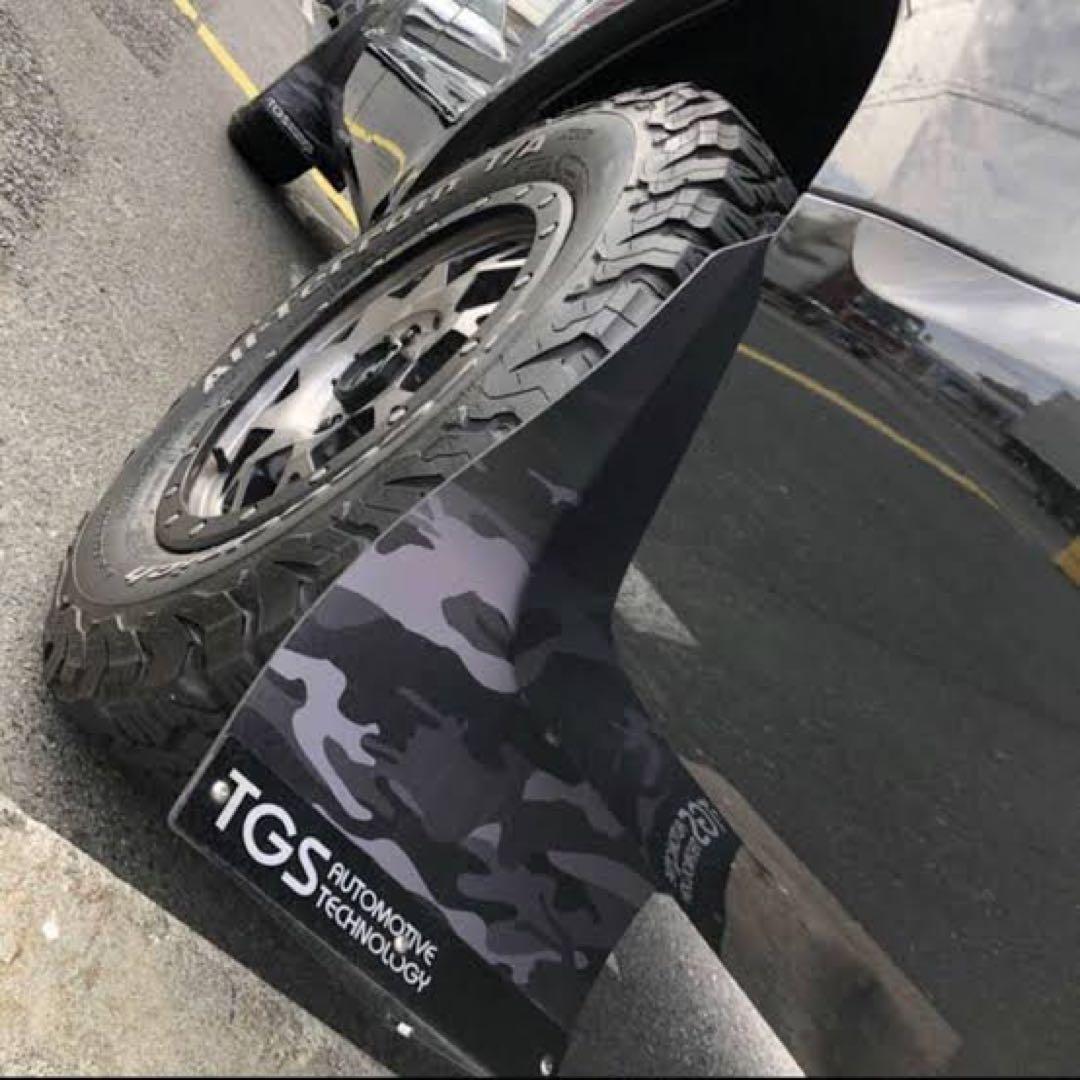 TGS 迷彩柄 カモフラ マッドガード マッドフラップ 4枚セット デリカd5