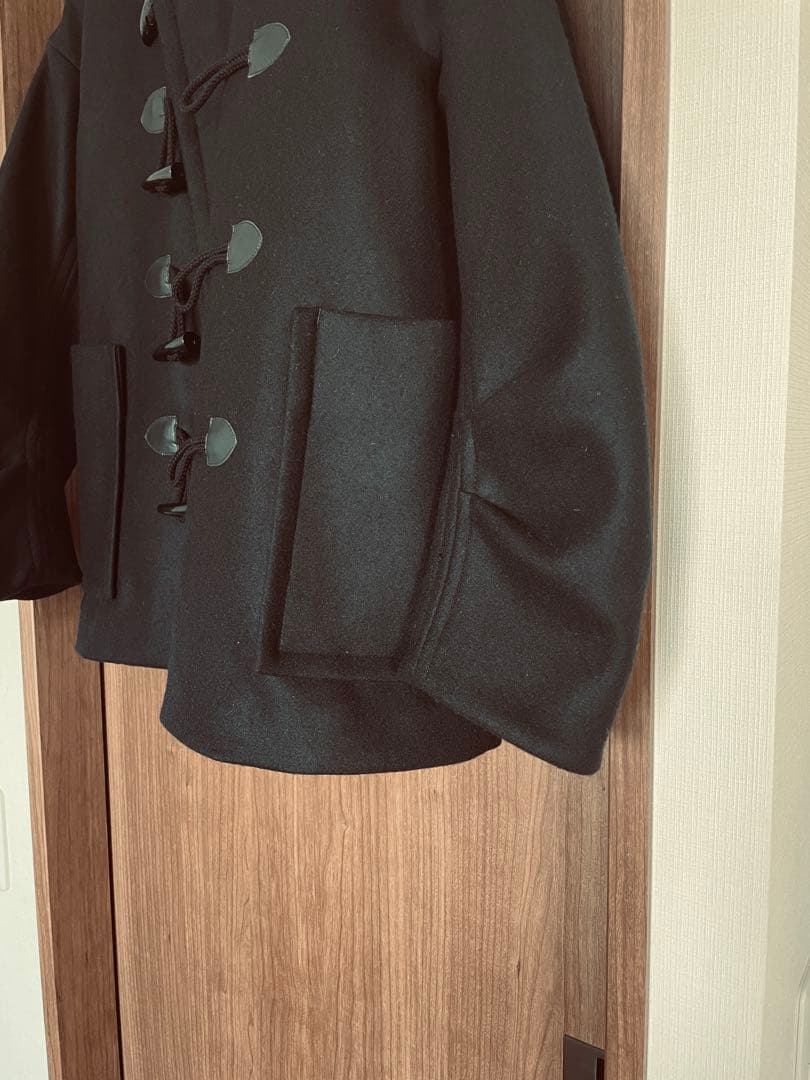 kuri様新品 タグ付 ノーカラー ダッフルコート 定価49,500円