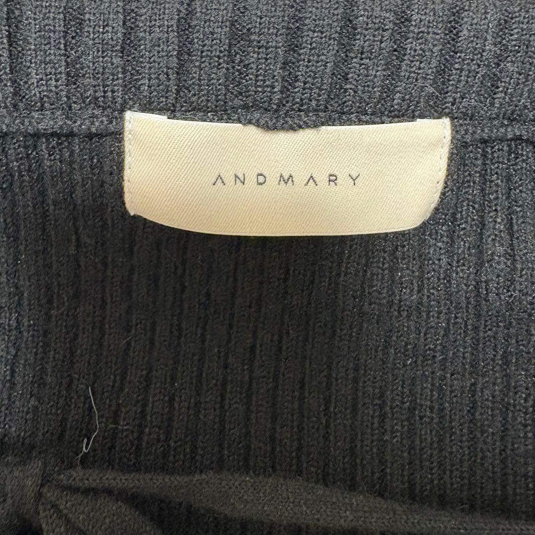 トップス andmary Anita button knit tops