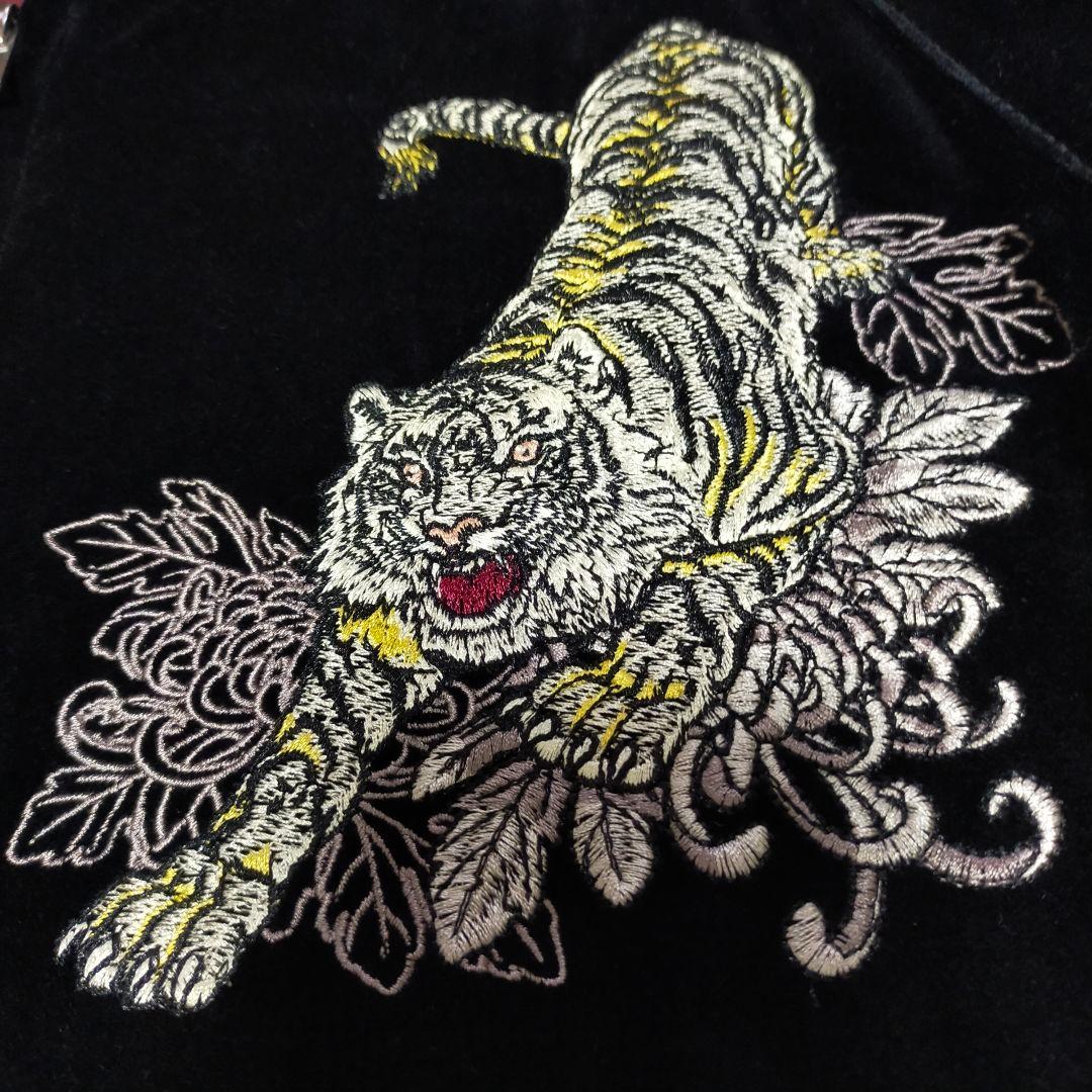 美品　OBORO　別珍　虎刺繍　スカジャン　Мサイズ