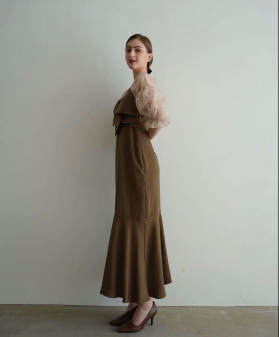 スーツ・フォーマル・ドレス sheer puff dress