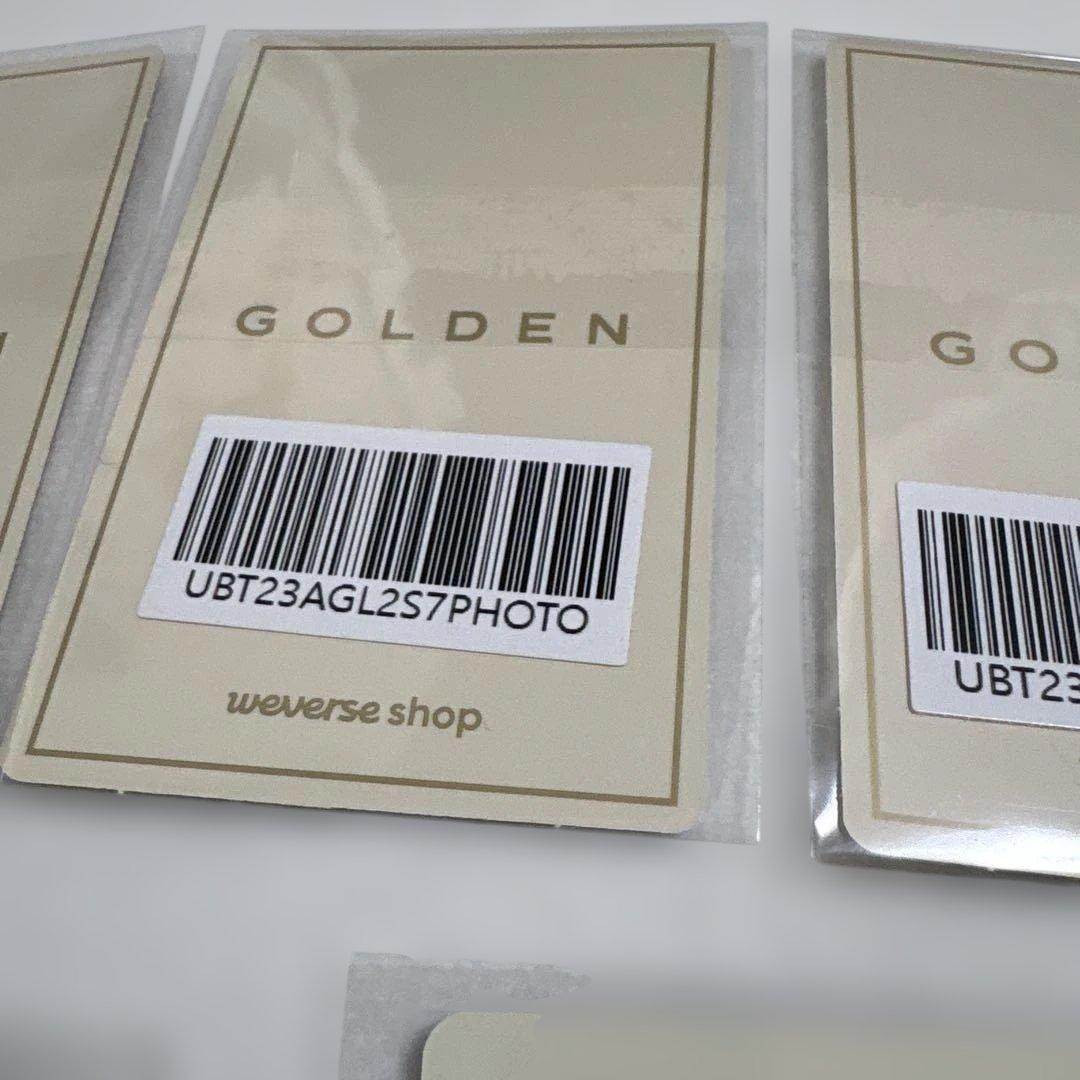 BTSジョングク⭐︎グク　golden 公式トレカ　５枚セット