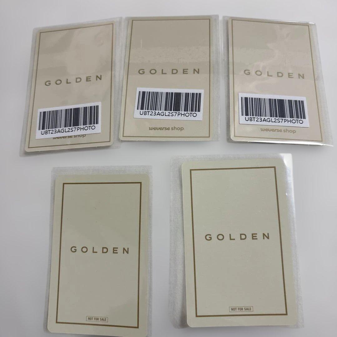 BTSジョングク⭐︎グク　golden 公式トレカ　５枚セット