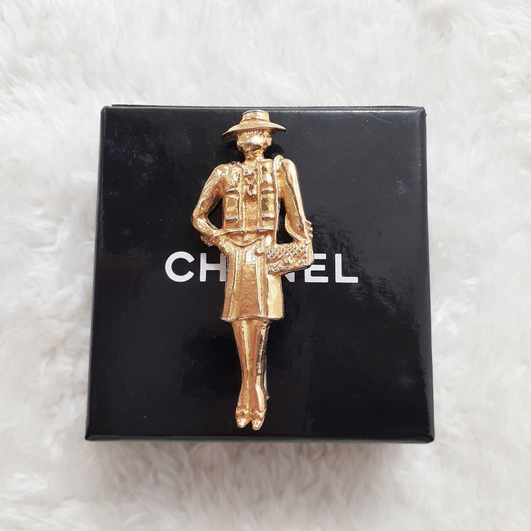 ⭐CHANEL⭐　シャネル　マドモアゼル　ピンブローチ　ゴールド　アクセサリー
