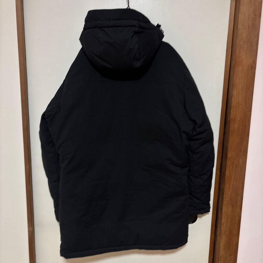 【美品】MONT-BELL モンベル フードダウンジャケット ロング丈 L 黒